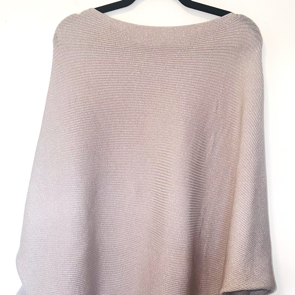 NWT Philosophy Woman Metallic Gold Poncho